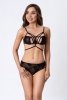 Eliana Black/Czarny zmysłowy komplet stanik z majtkami LivCo Corsetti Fashion  rozmiar - L/XL